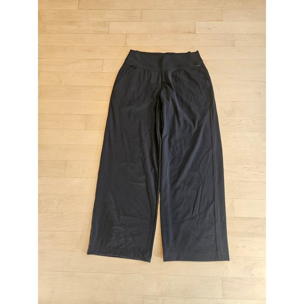 Athleta Venice High Rise Wide Leg Pants Black Stretch Womens Size Large - Picture 8 of 13